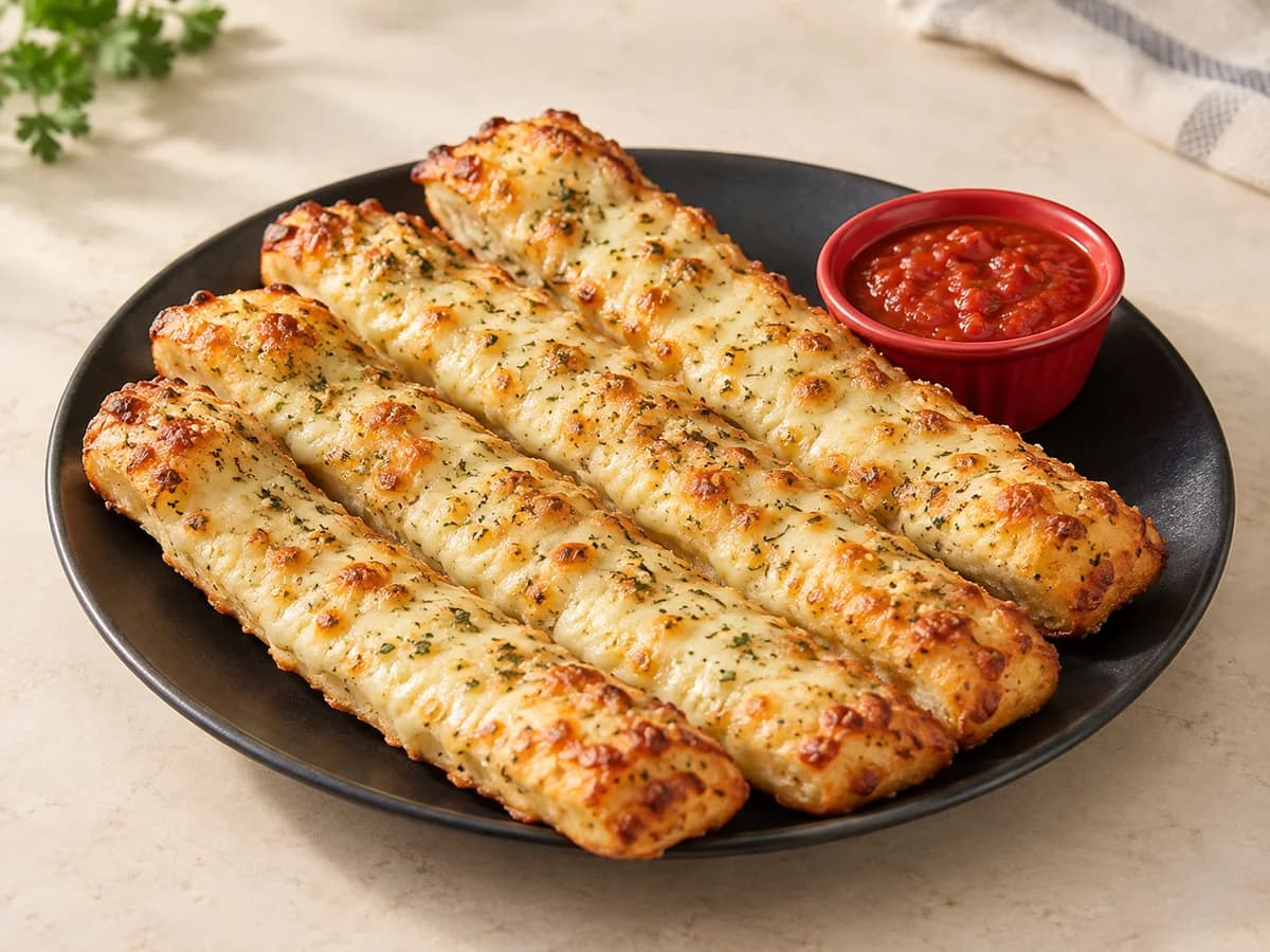 Cheesy sticks with dip